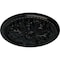 Ekena Millwork Swindon Ceiling Medallion (Fits Canopies up to 2 7/8"), Hnd-Painted Black Pearl, 16 7/8"OD x 1 1/2"P CM16SWBPS - alternate 2